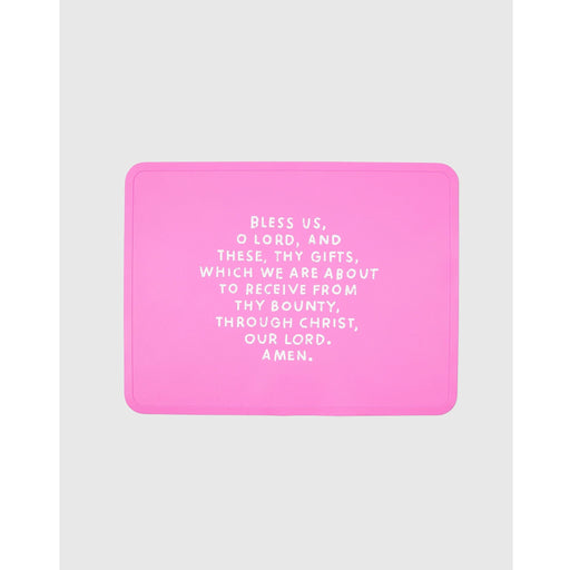 Be A Heart Meal Blessing Silicone Placemat Placemats Plum Bubblegum Pink