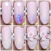 Red Iguana LLC White Smile French Gel Paint Nail Art Lavender