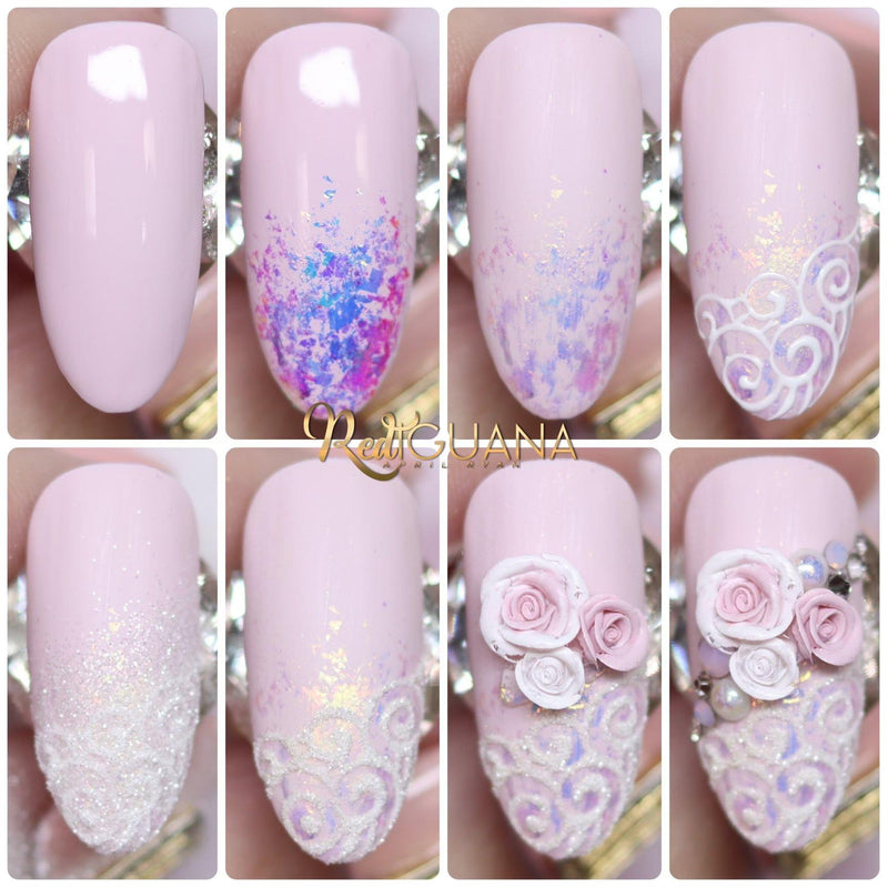 Red Iguana LLC White Smile French Gel Paint Nail Art Lavender