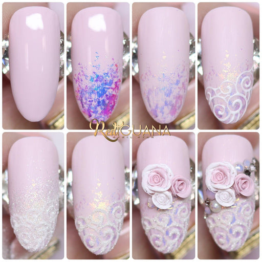 Red Iguana LLC White Smile French Gel Paint Nail Art Lavender