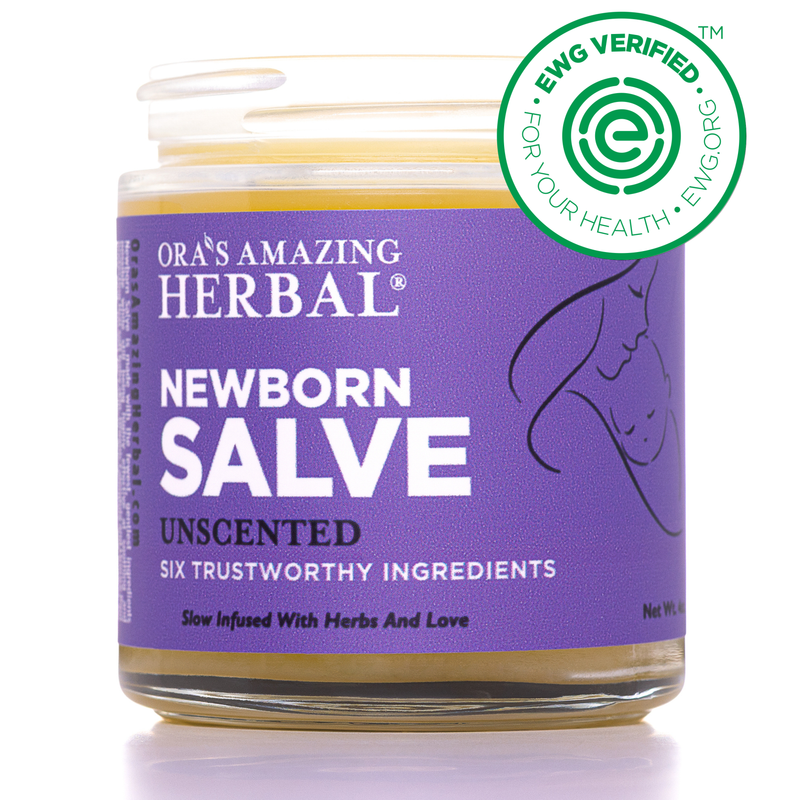 Ora's Amazing Herbal Newborn Salve, Calendula Ointment For Babies White Smoke Jar 4oz,Jar 1oz,1 oz & 4 oz