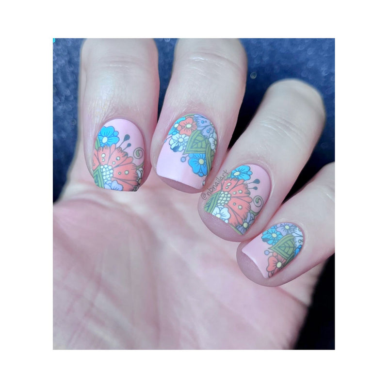 UberChic Beauty Whimsical By Nature-02 Stamping Plate Gray