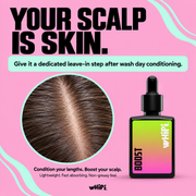Whipi Co Boost- Crown Whip Scalp Tonic Light Pink 30 ML,2 ML,30ml Refill Pouch