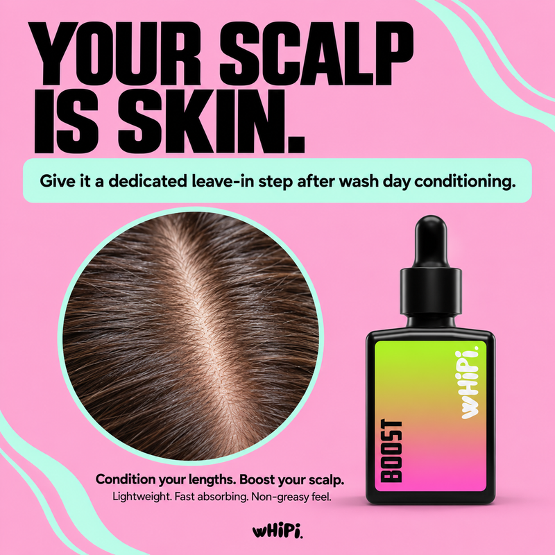 Whipi Co Boost- Crown Whip Scalp Tonic Light Pink 30 ML,2 ML,30ml Refill Pouch