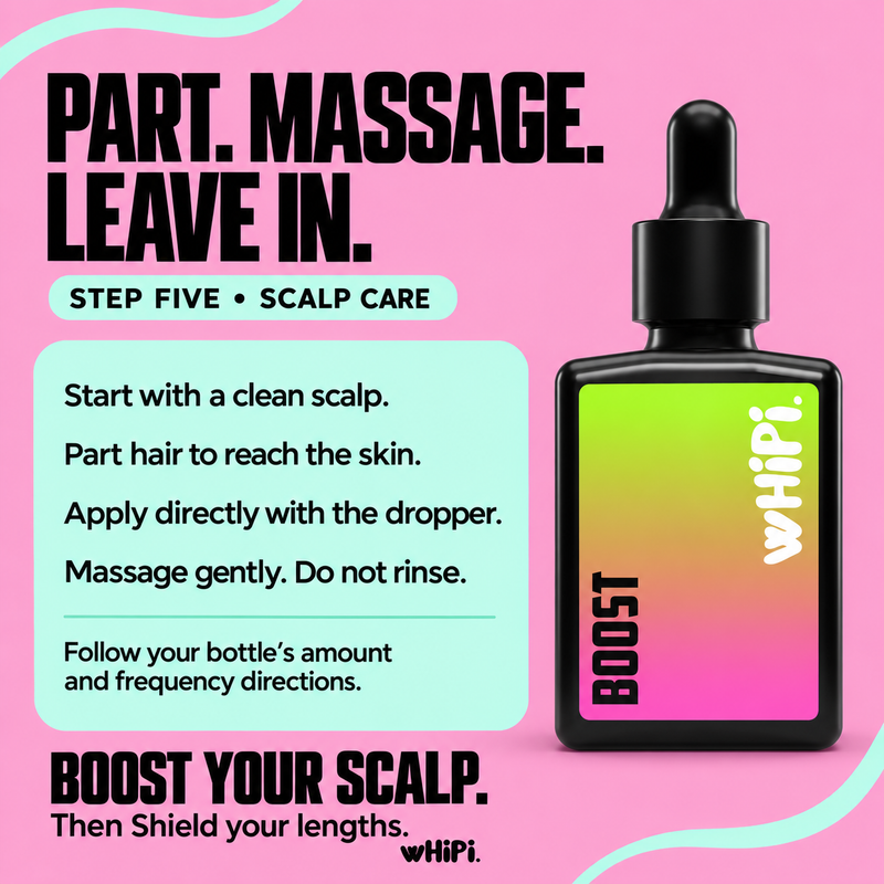Whipi Co Boost- Crown Whip Scalp Tonic Light Pink 30 ML,2 ML,30ml Refill Pouch