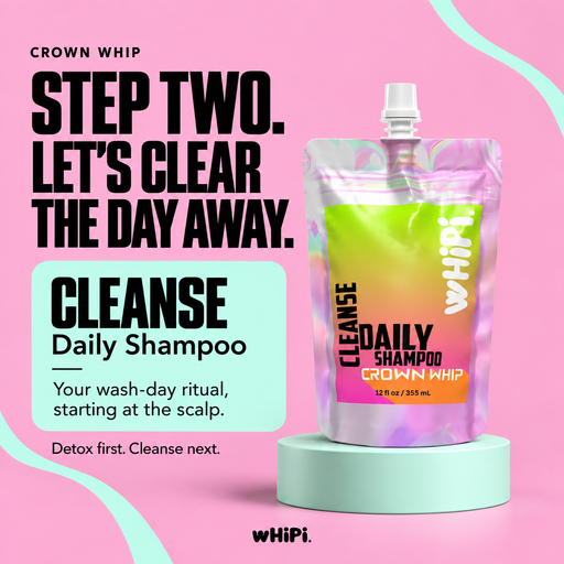 Whipi Co Cleanse – Crown Whip Daily Shampoo Light Pink 12 oz Bag