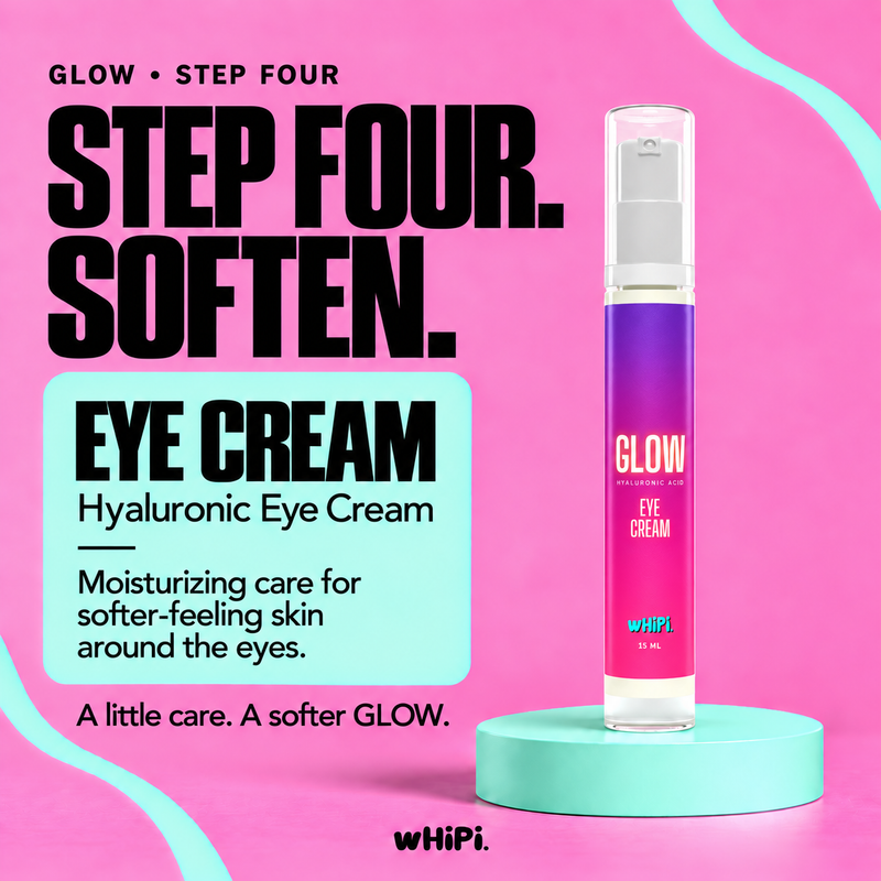 Whipi Co GLOW Hyaluronic Eye Cream Hot Pink