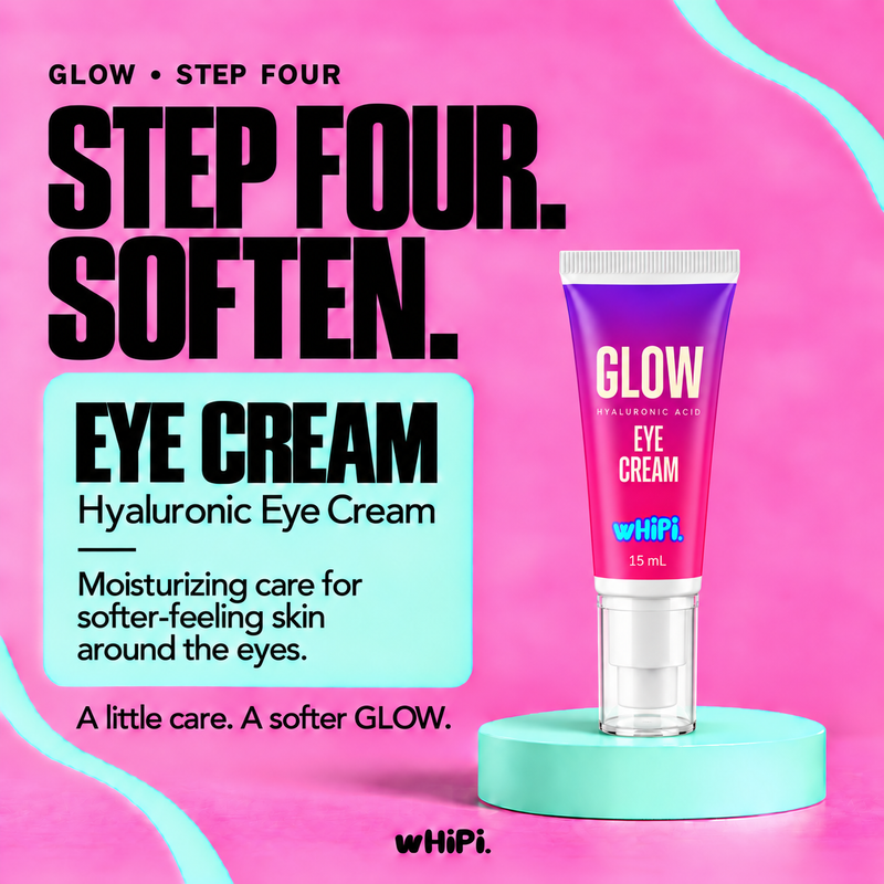 Whipi Co GLOW Hyaluronic Eye Cream Hot Pink