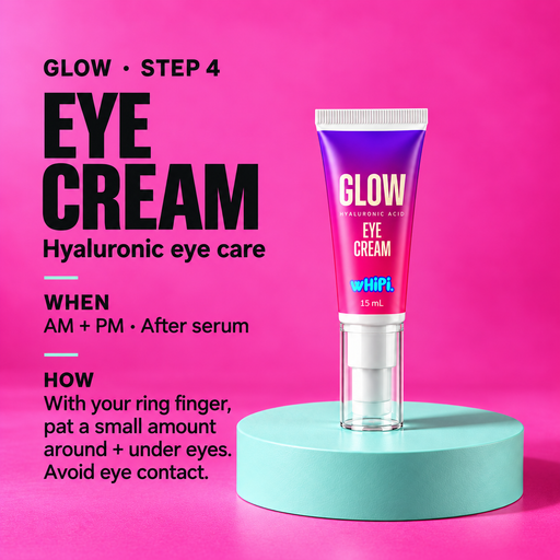 Whipi Co GLOW Hyaluronic Eye Cream Hot Pink