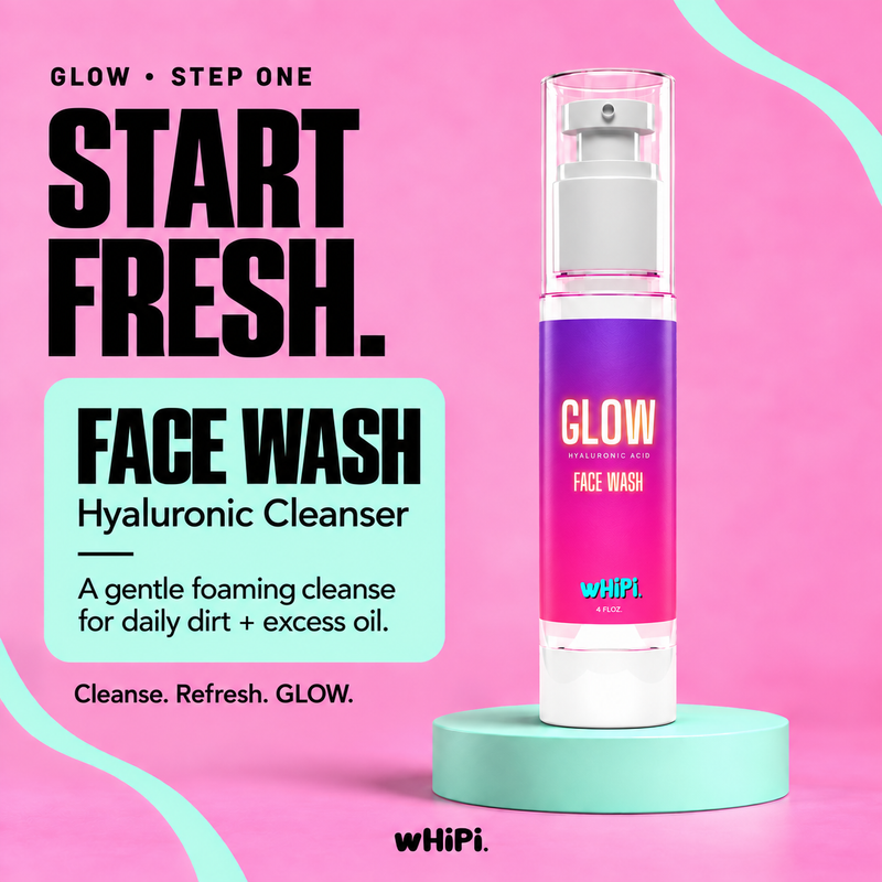 Whipi Co GLOW Hyaluronic Face Wash Plum