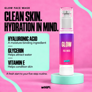 Whipi Co GLOW Hyaluronic Face Wash Hot Pink