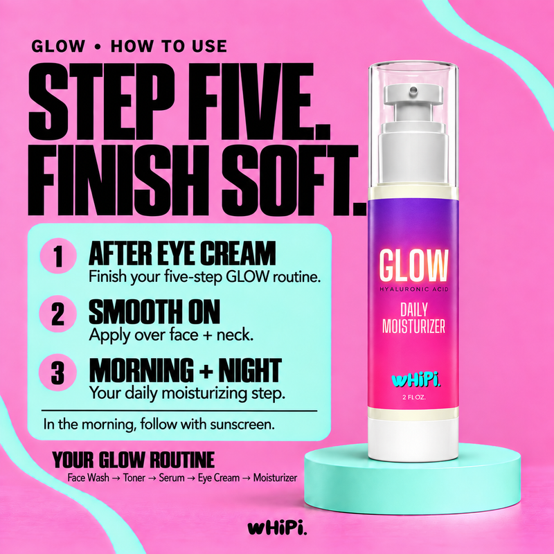 Whipi Co GLOW Hyaluronic Moisturizer Hot Pink