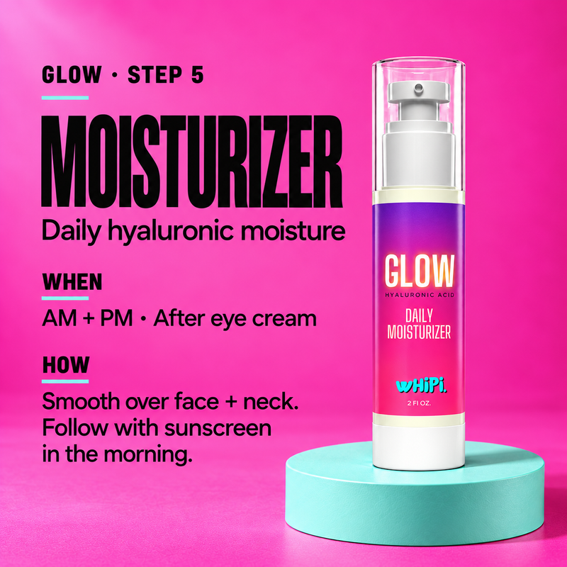 Whipi Co GLOW Hyaluronic Moisturizer Hot Pink