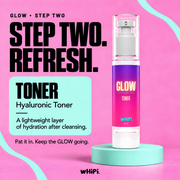 Whipi Co GLOW Hyaluronic Toner Hot Pink