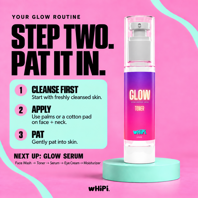 Whipi Co GLOW Hyaluronic Toner Hot Pink