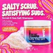 Whipi Co Scrub- Sea Salt Shampoo Deep Pink 12 oz,1 oz