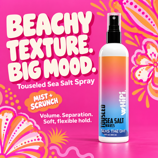 Whipi Co Seas The Day Touseled Sea Salt Spray Deep Pink 8 oz,1 oz