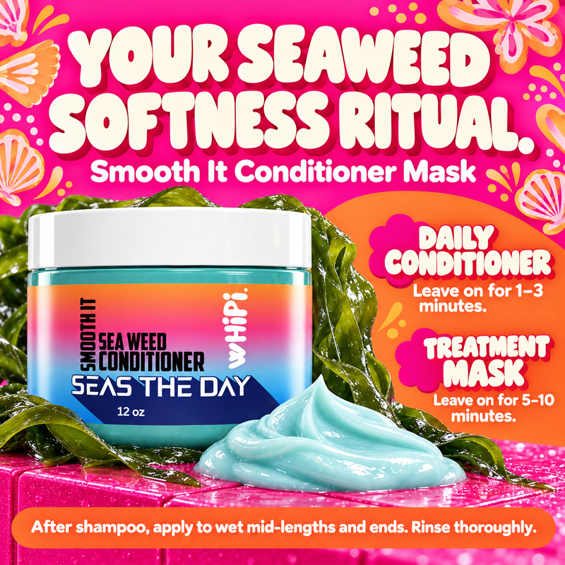 Whipi Co Seas The Day Smooth It Seaweed Conditioner Mask White Smoke 12 oz,1 oz