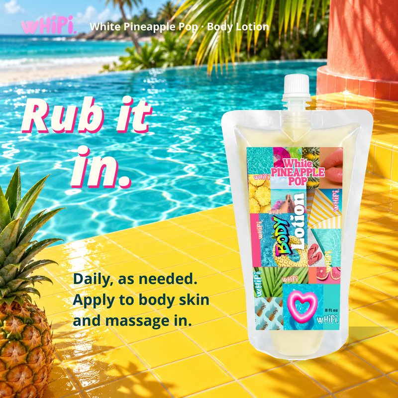 Whipi Co Body Lotion- White Pineapple Pop Body Lotion Gold