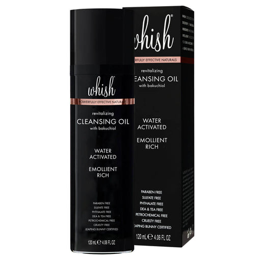 whish beauty Revitalizing Cleansing Oil with Bakuchiol Skin Care > Cleanser Black