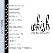 whish beauty Coconut Body Butter Body Care > Body Moisturizers > Body Butters White Smoke