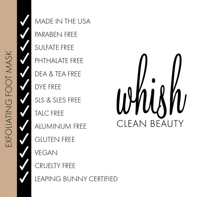 whish beauty Coconut Milk + Verbena Exfoliating Foot Mask Body Care > Exfoliators > Foot Mask White Smoke