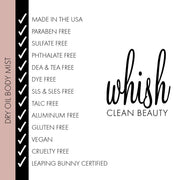 whish beauty Dry Oil Body Mist with Bakuchiol Skin Care > Moisturizers White Smoke