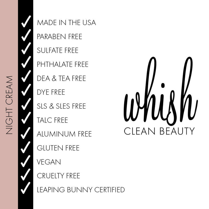 whish beauty Recovering Night Cream with Bakuchiol Skin Care > Moisturizers White Smoke