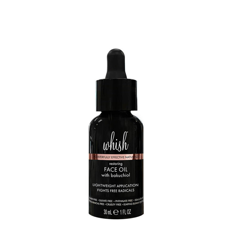 whish beauty Restoring Face Oil with Bakuchiol Skin Care > Moisturizers Black
