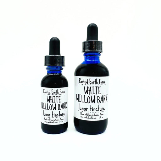 Rooted Earth Farm + Apothecary White Willow Bark Tincture Tinctures + Capsules White Smoke 1 oz,2 oz