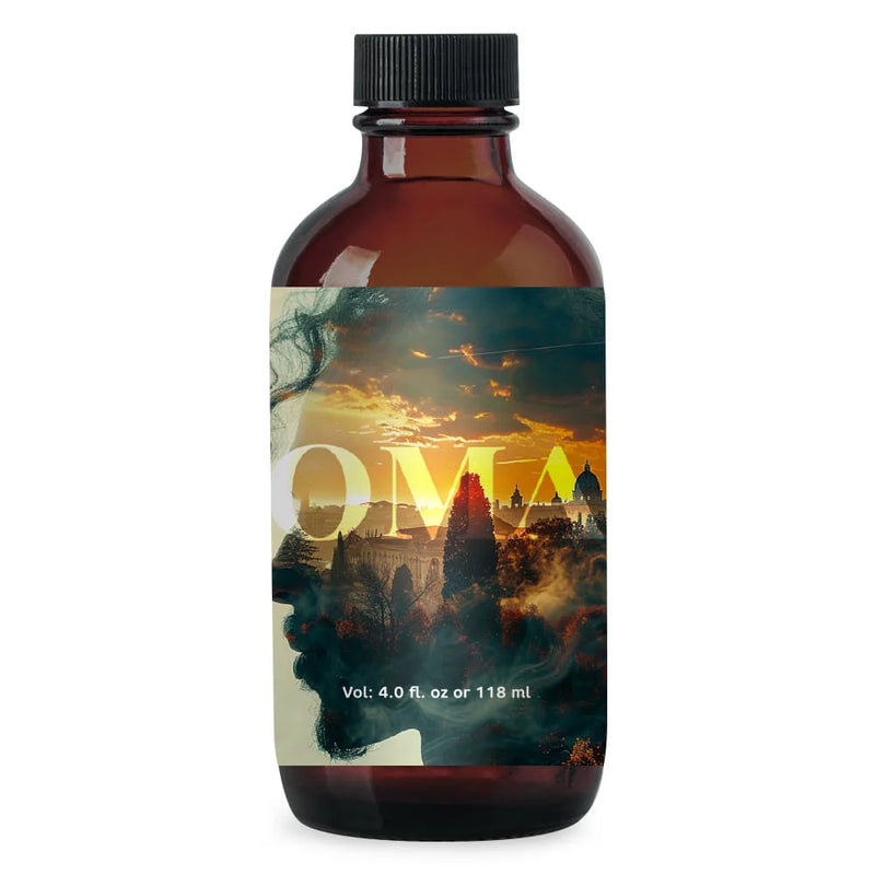 WhollyKaw Wholly Kaw Roman Shaving Collection Shaving Set White Smoke Aftershave Splash 4 Oz