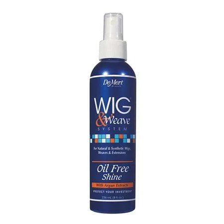 VIP Extensions Wig & Weave Oil-Free Shine Spray with Argan Extracts, 8 oz Styling Spray White Smoke