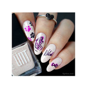 UberChic Beauty Wild & Fierce: Big Cats Stamping Plate Rosy Brown