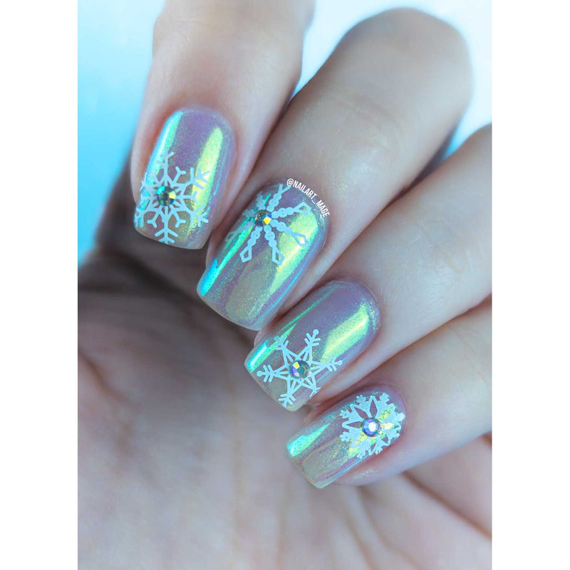UberChic Beauty Winter Wonderland Stamping Plate Dark Gray