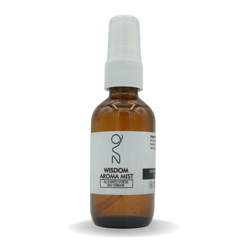ZAQ Skin & Body ZAQ Wisdom Aroma Essential Oil Mist - Made in USA | Alleviates Stress and Tension Organic Essential Oils White Smoke 2Oz