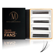 Mega Lash Academy Wispy 5D Mix Rapid Promade Fans - 600 Fans Promade Fans Light Gray 0.07 / CC / Mixed 9-10-11-12 mm,0.07 / CC / Mixed 11-12-13-14 mm,0.07 / CC / Mixed 15-16-17-18 mm
