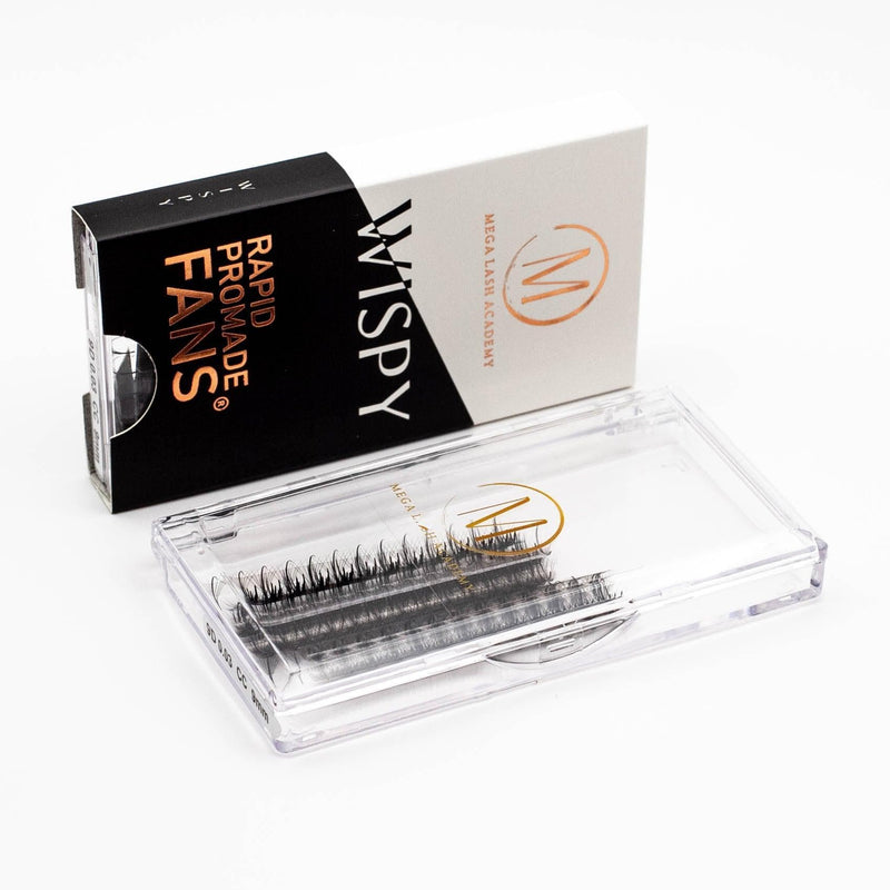 Mega Lash Academy Wispy 5D Rapid Promade Fans - 500 Fans Promade Fans Black 0.07 / CC / 9,0.07 / CC / 10,0.07 / CC / 11,0.07 / CC / 12,0.07 / CC / 13,0.07 / CC / 14,0.07 / CC / 15