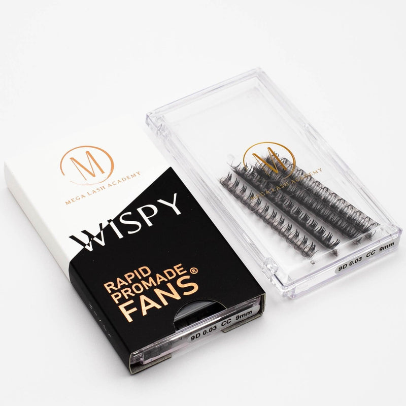 Mega Lash Academy Wispy 9D Rapid Promade Fans - 500 Fans Promade Fans White Smoke 0.03 / CC / 9,0.03 / CC / 10,0.03 / CC / 11,0.03 / CC / 12,0.03 / CC / 13,0.03 / CC / 14,0.03 / CC / 15