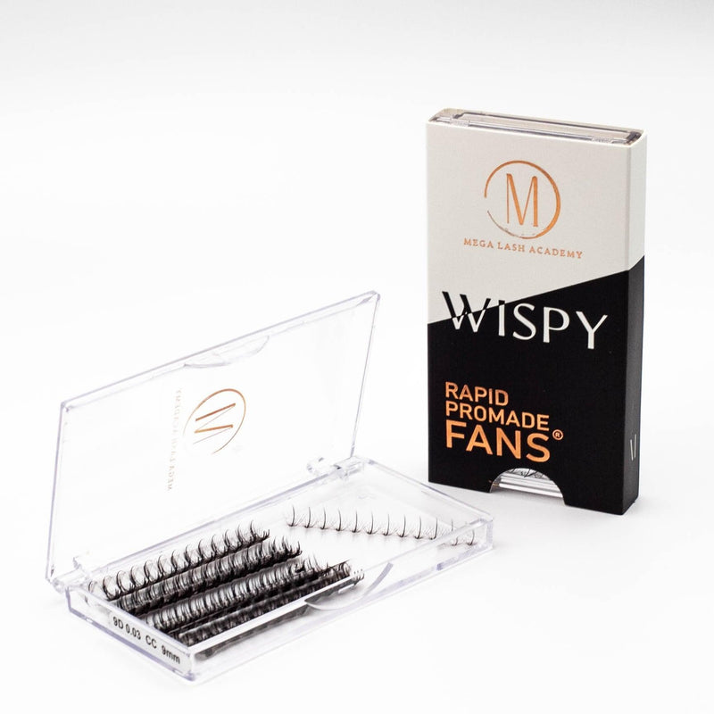 Mega Lash Academy Wispy 9D Rapid Promade Fans - 500 Fans Promade Fans Black 0.03 / CC / 9,0.03 / CC / 10,0.03 / CC / 11,0.03 / CC / 12,0.03 / CC / 13,0.03 / CC / 14,0.03 / CC / 15