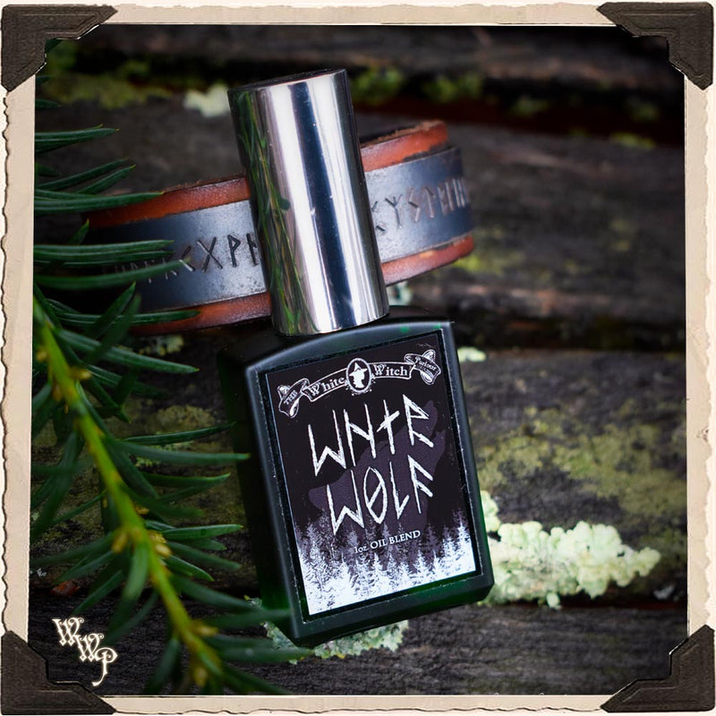 WhiteWitchParlour.com DISCONTINUED * WNTR WOLF OIL. 1oz. Protective All Natural Masculine Winter Oil For Hair, Body & Beard. aromatherapy, perfume, oils Dark Slate Gray
