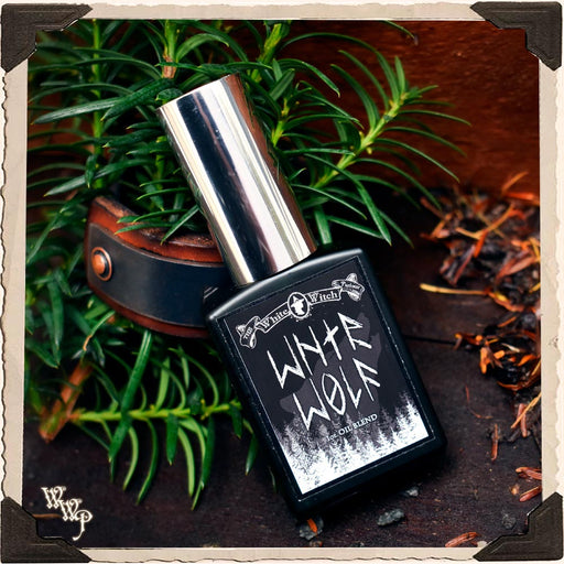 WhiteWitchParlour.com DISCONTINUED * WNTR WOLF OIL. 1oz. Protective All Natural Masculine Winter Oil For Hair, Body & Beard. aromatherapy, perfume, oils Black