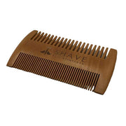 Shave Essentials Wood Beard Comb - Essential Beard Care Accessories Combs & Brushes White Smoke