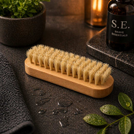 Shave Essentials Wooden Nail Brush Shower Sponges, Brushes & Scrubs Dark Slate Gray