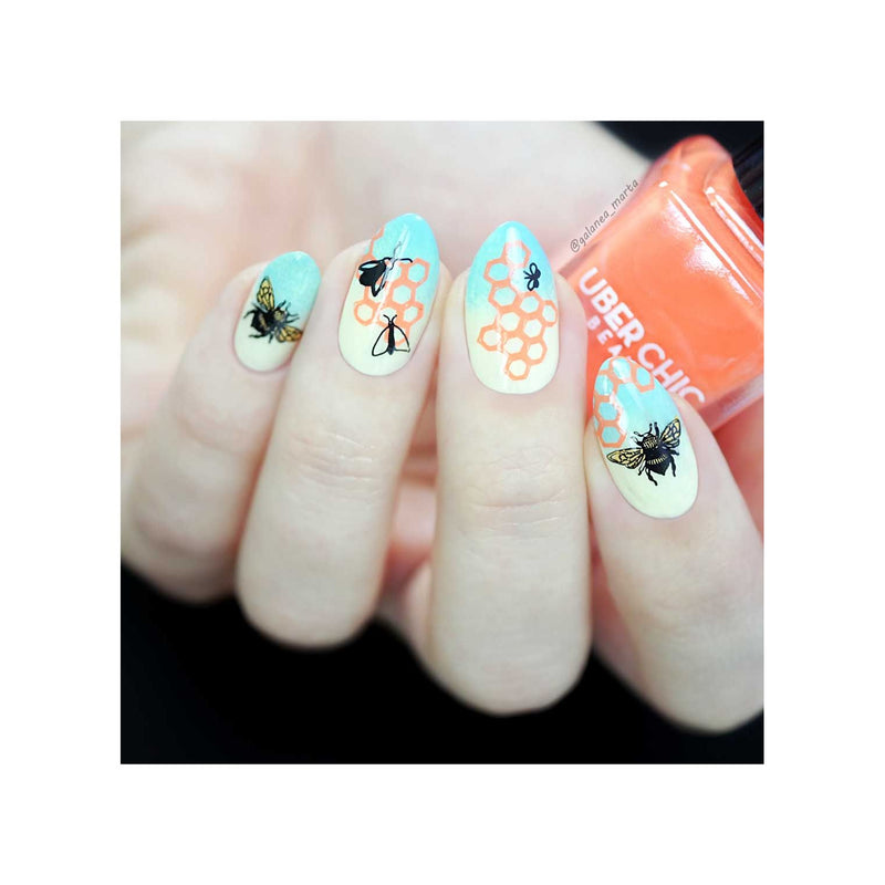 UberChic Beauty Woodland Chic-02 Stamping Plate Light Gray