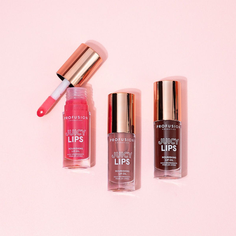 Profusion Cosmetics Juicy Lips Lips Misty Rose Radiant Rose,Wild Watermelon,Black Cherry