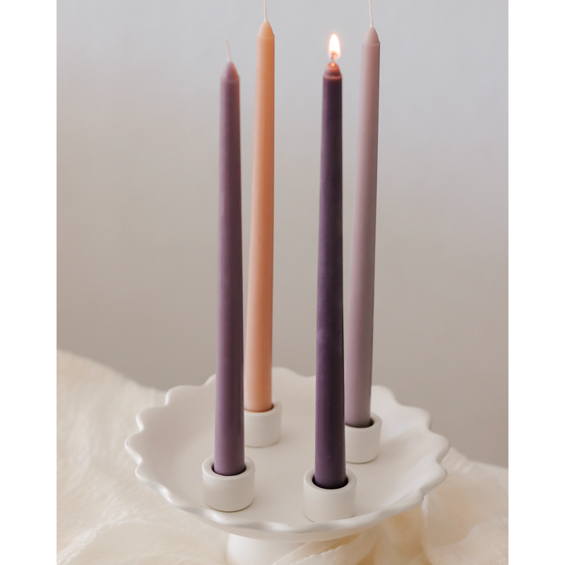 Be A Heart Muted Advent Candles Candles Gray
