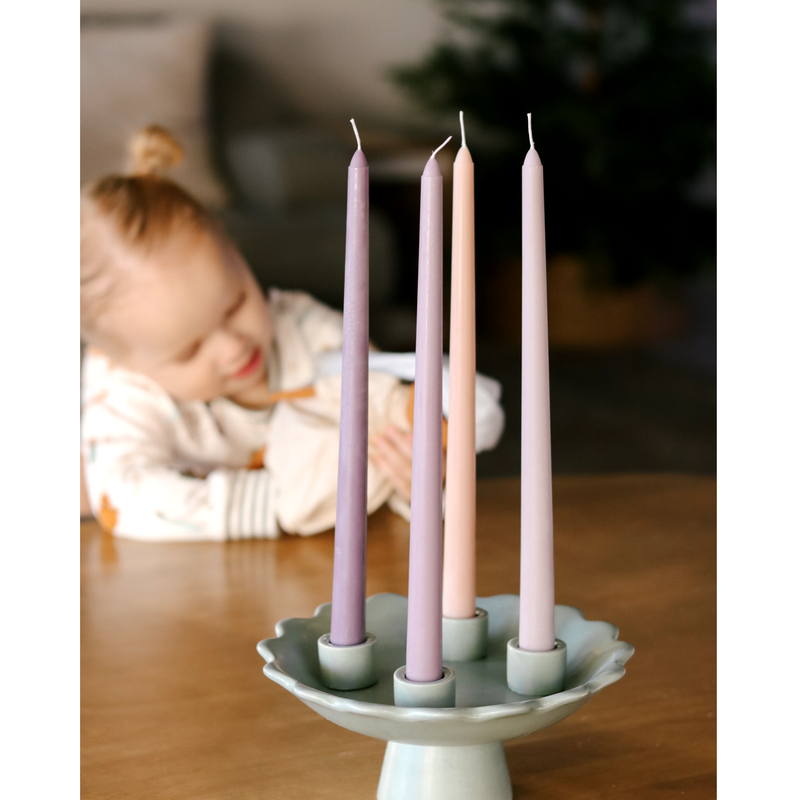 Be A Heart Muted Advent Candles Candles Black