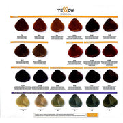 VIP Extensions Yellow by Alfaparf Permanent Color Permanent Hair Color White Smoke 0SS Super high lifting reinforcer,000 Lifting reinforcer,1 Black,1.11 Blue black,2 Darkest natural brown,3 Dark natural brown,4 Medium natural brown,4 Cool,4.1 Medium Chestnut Ash,4.22 Medium intense violet brown,4.22S (NEW ) Medium Ultra Intense Violet B