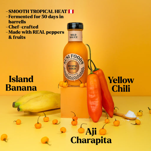 Kusi Foods Mystic Gold Hot Sauce Dark Orange