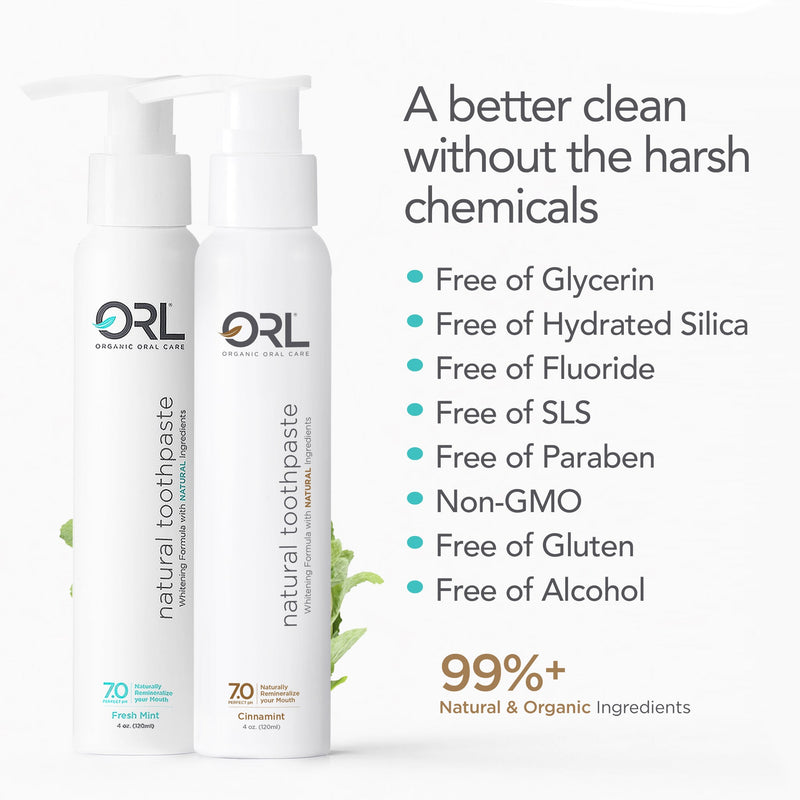 ORL Yours & Mine Toothpaste Combo - Fresh Mint & Cinnamint Bundle White Smoke